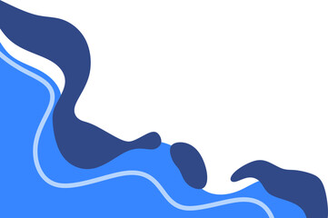 Abstract Wave Corner Shape