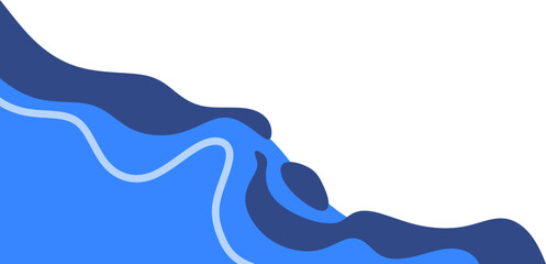 Abstract Wave Corner Shape