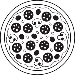 This is Eye Soothing & Minimalist Icon Design for National Cheese Pizza Day
