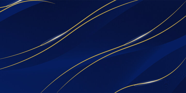 premium background design with diagonal dark blue and gold line pattern. vector horizontal template for digital lux business banner, formal invitation,aeps.10.