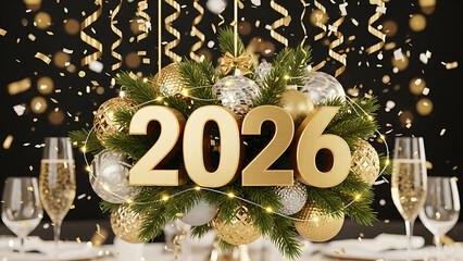 Celebrating new year 2026 with elegance