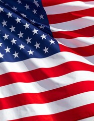 Fototapeta premium american flag on a white background