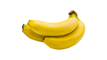 バナナ 房 フレッシュな果物素材（背景透過）