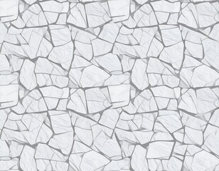A seamless pattern of light gray, cracked stone.  Jagged, irregular shapes form a mosaic-like texture.  Soft transitions of light create a subtle depth