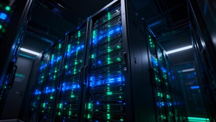 Server racks in data center