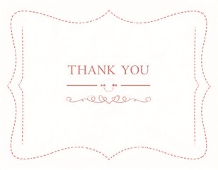 A simple, elegant thank you note graphic