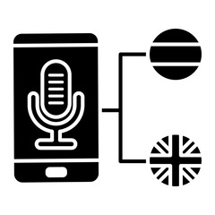language app Solid icon