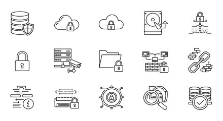 Fototapeta premium Illustrations of data security and protection