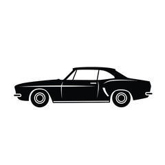 Obraz premium Classic car silhouette