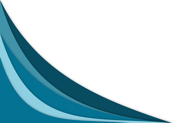 Abstract blue corner border