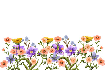 Flower watercolor frame for wedding, birthday, card, background, invitation, wallpaper, sticker, decoration etc.
