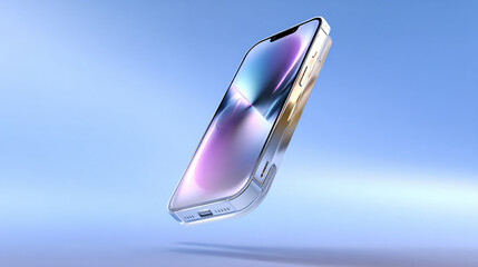 A modern smartphone with a sleek design and curved edges.