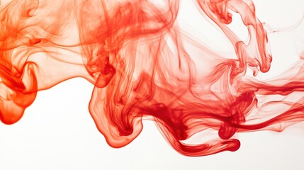 dispersion. Abstract red liquid creating organic flowing patterns in water, symbolizing fluidity and movement. bar promotions, beverage menus, designed for product packaging and bar promotions.