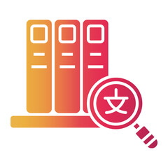 library Gradient icon
