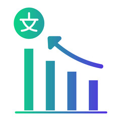 statistic Gradient icon
