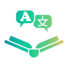 language book Gradient icon