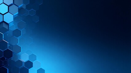 Blue hexagonal pattern design