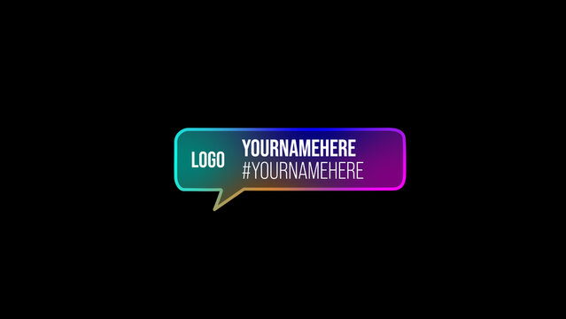 Gradient Speech Bubble 4