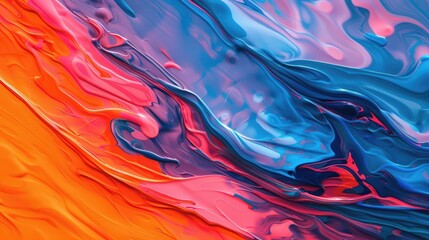 Abstract expressionist digital artwork