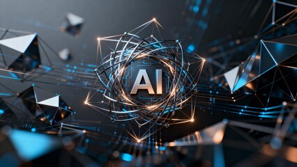 AI technology abstract design