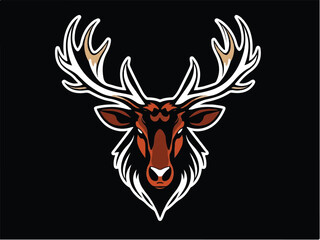Deer logo design. Deer vector logo. 