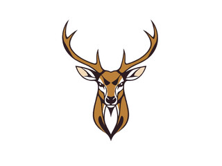Deer logo design. Deer vector logo. 