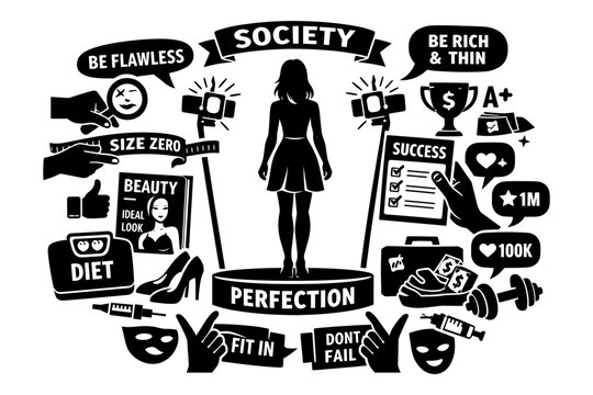 Societal pressures for perfection, beauty, and success are overwhelming