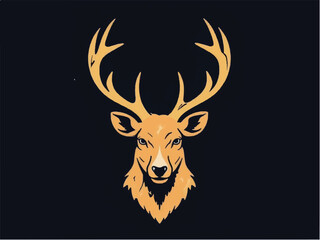 Deer logo design. Deer vector logo. 