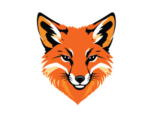 Fox head icon. Fox head silhouette. Fox head vector logo template concept illustration. Stylized fox logo.