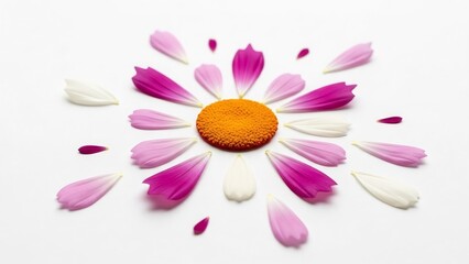 Daisy Petals Beautifully Bloom in Creative Arrangement