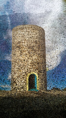 tower house in the sea