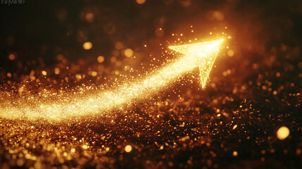 Loop animation of a luminous Christmas shooting star streaking across a dark sky, leaving a sparkling tail of golden particles that evoke magic, celebration, holiday wonder, and festive warmth.