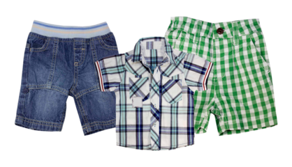 casual summer clothes for boys featuring a collection of shorts and shirts perfect for warm weather and outdoor activities in style