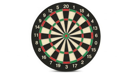 Obraz premium Standard dartboard with numbers and colors