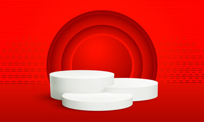Abstract Background Gradient Color Vector EPS 3D Podium