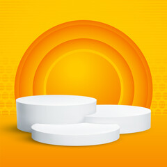 Abstract Background Gradient Color Vector EPS 3D Podium