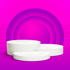 Abstract Background Gradient Color Vector EPS 3D Podium