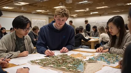 Collaborative Learning - Students Engaging in a Group Project. - Powered by Adobe