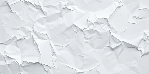 Close-up of crumpled, aged white paper texture,  background,  history