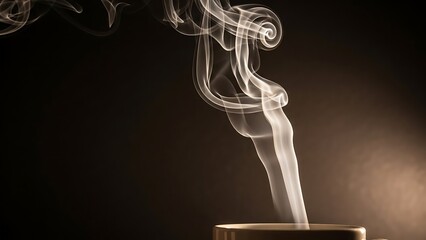 Elegant curling smoke