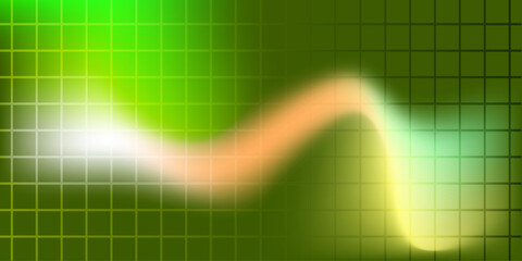 Abstract Gradient Green with Grid Pattern Soft Blur Background Illustration