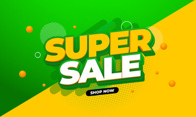 Vector EPS Banner End Year Sale and Super Sale Design Template Creative