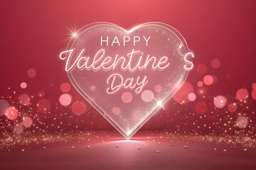 Valentine’s Day Crystal Typography with Sweet Red Tones