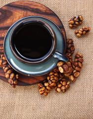Luwak coffee beans are a rare and expensive delicacy
