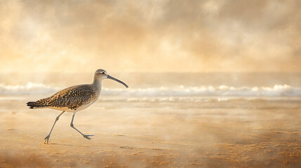 heron on the beach