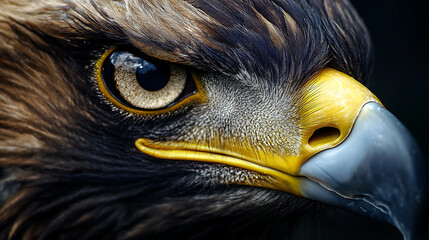 close up portrait of a bald eagle