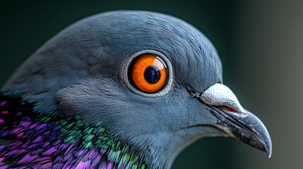 close up of a head of a bird