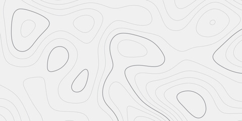 Seamless Thick Line Terrain Contour Map Texture Classic outdoor topographic illustration in black and white © ALAMA