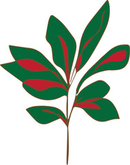 Vector illustration of a green leaf isolated on white background representing nature, eco design, and spring foliage for a growth symbol or environmental icon