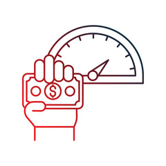 Incentive icon with white background vector stock illustration